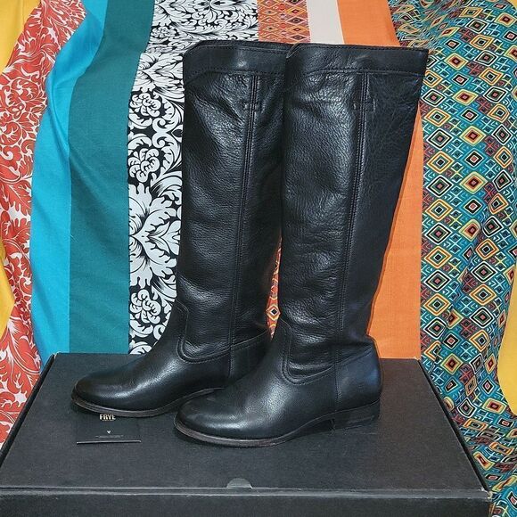 Frye Cora Roper Tall Back Riding  Boots in Box Size 6.5 - Picture 4 of 14